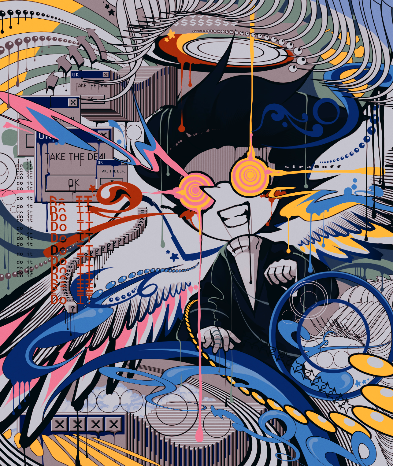 spamton from deltarune fanart - art by sira0xff