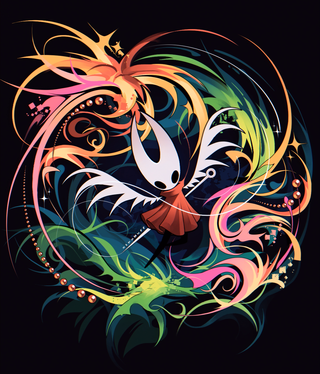 hornet from hollow knight silksong fanart - art by sira0xff