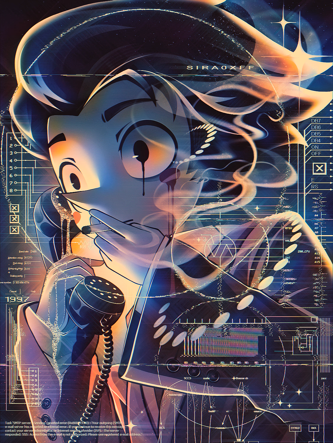 big shot spamton from deltarune fanart - art by sira0xff